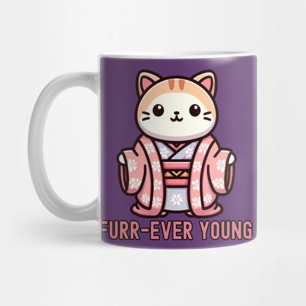 Forever Young Funny cat by Japanese Fever